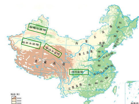 常識(shí)積累：中國(guó)四大盆地