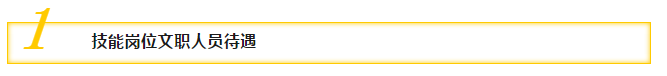 一、技能崗位文職人員待遇